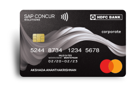 SAP Concur Solution Black Corporate Credit Card Fees & Charges
